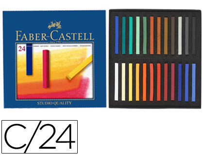 24 lápices pastel Faber Castell